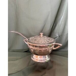 Wm Rogers Silverplate Gravy Bowl Old English Reproduction